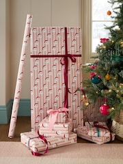 Pink Santa Extra Wide, 10m Christmas Wrapping Papers - Image 4 of 4