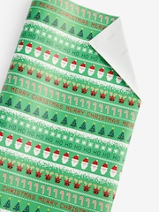 Pixel Santa Extra Wide, 10m Christmas Wrapping Papers - Image 4 of 4