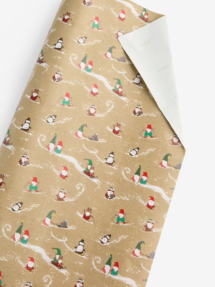 Craft Gonks Extra Wide, 10m Christmas Wrapping Papers - Image 2 of 2