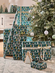 Green Festive Dogs Extra Wide, 10m Christmas Wrapping Papers - Image 1 of 4