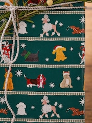 Green Festive Dogs Extra Wide, 10m Christmas Wrapping Papers - Image 2 of 4