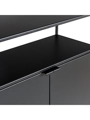 La Redoute Intérieurs Black Metal Hiba 4-Door Metal Hallway Cabinet - Image 4 of 5