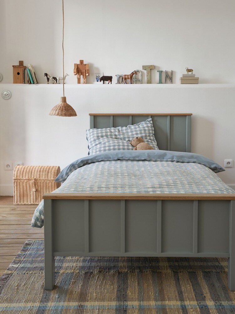 La Redoute Grey Green Eugène Bed - Image 1 of 6
