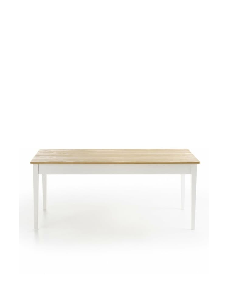 La Redoute Intérieurs White Alvina Solid Pine 6 to 8 Seater Dining Table - Image 2 of 5