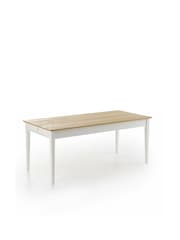 La Redoute Intérieurs White Alvina Solid Pine 6 to 8 Seater Dining Table - Image 3 of 5