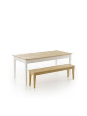 La Redoute Intérieurs White Alvina Solid Pine 6 to 8 Seater Dining Table - Image 4 of 5