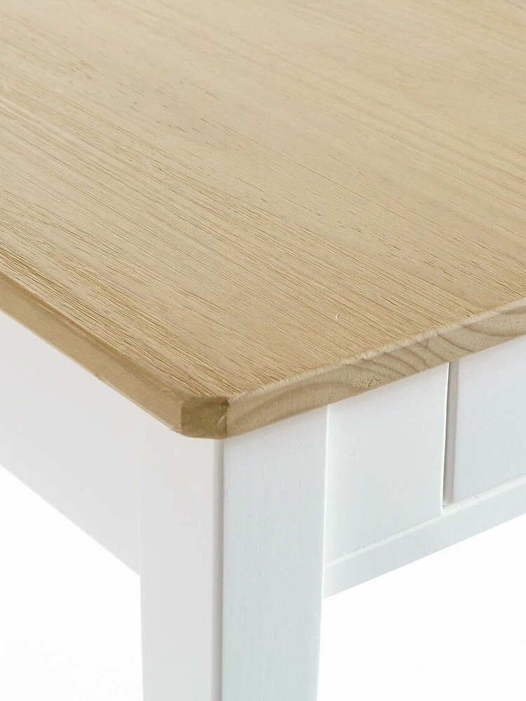 La Redoute Intérieurs White Alvina Solid Pine 6 to 8 Seater Dining Table - Image 5 of 5