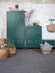 La Redoute Intérieurs Green Eucalyptus Hiba 2-Door Metal Cabinet - Image 1 of 6