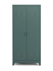 La Redoute Intérieurs Green Eucalyptus Hiba 2-Door Metal Cabinet - Image 2 of 6
