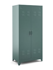 La Redoute Intérieurs Green Eucalyptus Hiba 2-Door Metal Cabinet - Image 3 of 6