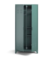 La Redoute Intérieurs Green Eucalyptus Hiba 2-Door Metal Cabinet - Image 4 of 6