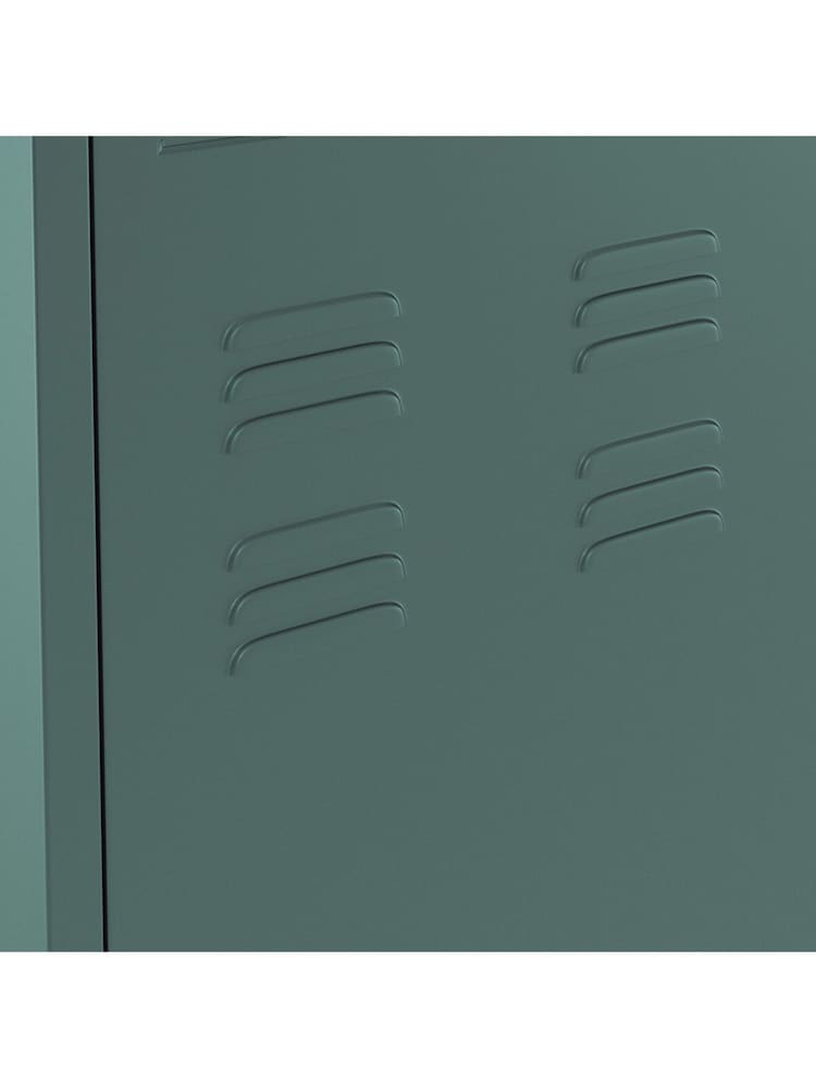 La Redoute Intérieurs Green Eucalyptus Hiba 2-Door Metal Cabinet - Image 6 of 6