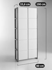 La Redoute Intérieurs White Compo Bookcase Storage Cabinet - Image 4 of 4