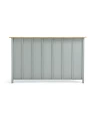 La Redoute Intérieurs Light Khaki Green Eugène Wooden King Headboard - Image 1 of 3