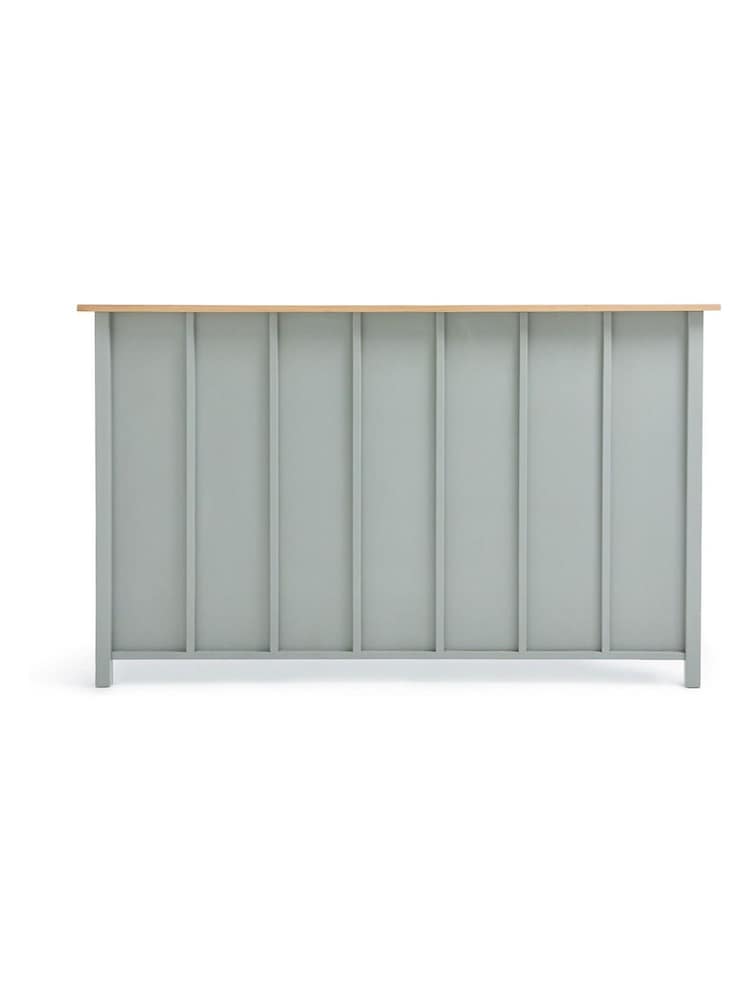 La Redoute Intérieurs Light Khaki Green Eugène Wooden King Headboard - Image 1 of 3