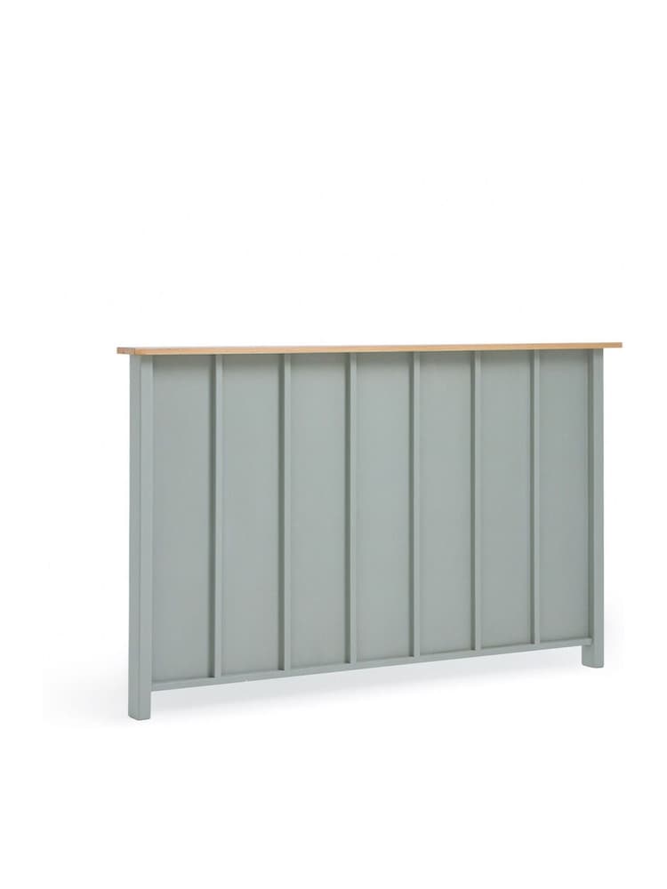 La Redoute Intérieurs Light Khaki Green Eugène Wooden King Headboard - Image 2 of 3