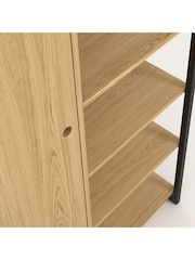 La Redoute Intérieurs Wood Metal Hiba Modular Wardrobe with 1 Door & 6 Shelves - Image 4 of 5
