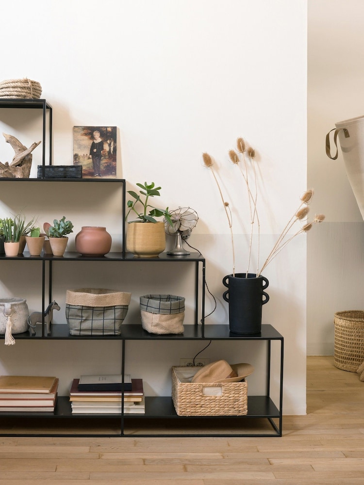 La Redoute Intérieurs Black Hiba Stepped Shelving Unit - Image 1 of 5