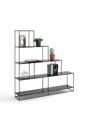 La Redoute Intérieurs Black Hiba Stepped Shelving Unit - Image 3 of 5
