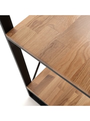 La Redoute Intérieurs Natural Hiba Large Solid Oak and Steel Shelving Unit - Image 5 of 5
