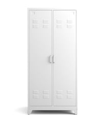 La Redoute Intérieurs White Hiba 2-Door Metal Cabinet - Image 1 of 5