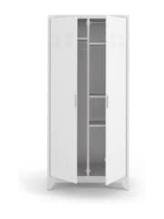 La Redoute Intérieurs White Hiba 2-Door Metal Cabinet - Image 3 of 5