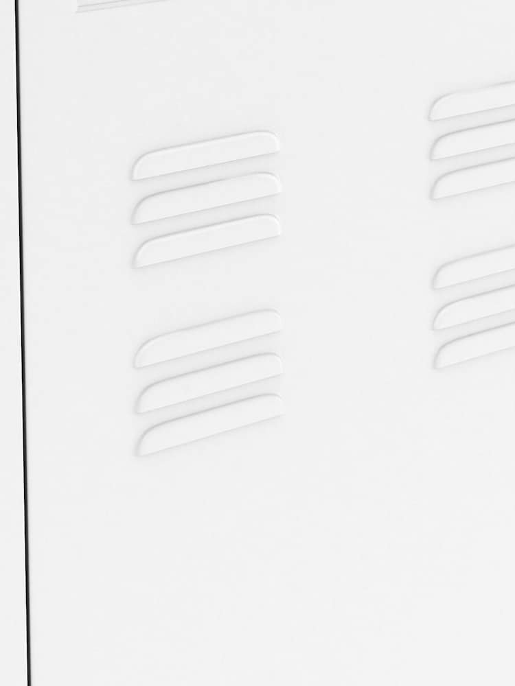 La Redoute Intérieurs White Hiba 2-Door Metal Cabinet - Image 5 of 5