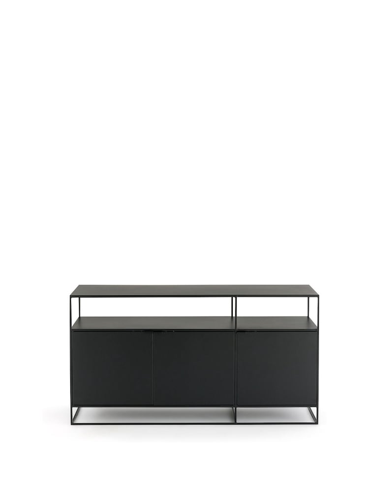 La Redoute Intérieurs Oak Hiba Metal Sideboard - Image 1 of 4