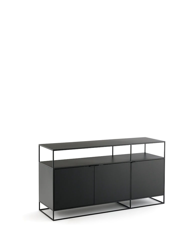 La Redoute Intérieurs Oak Hiba Metal Sideboard - Image 2 of 4