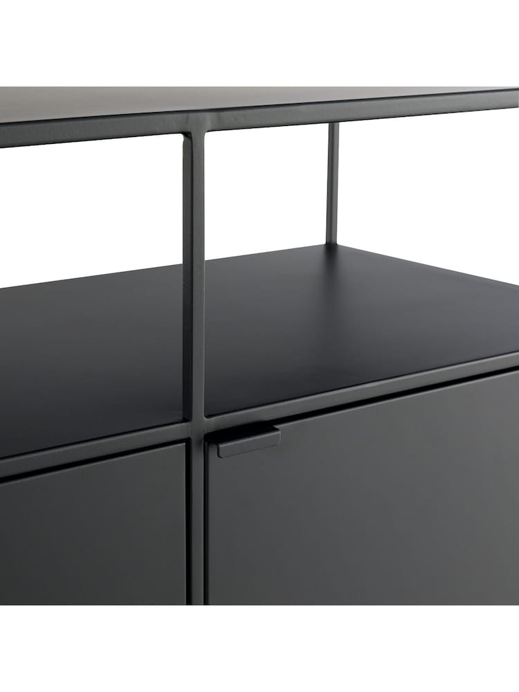 La Redoute Intérieurs Oak Hiba Metal Sideboard - Image 4 of 4