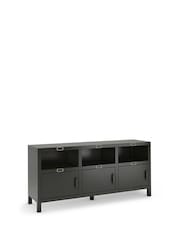 La Redoute Intérieurs Black Hiba 3-Door Sideboard - Image 2 of 5