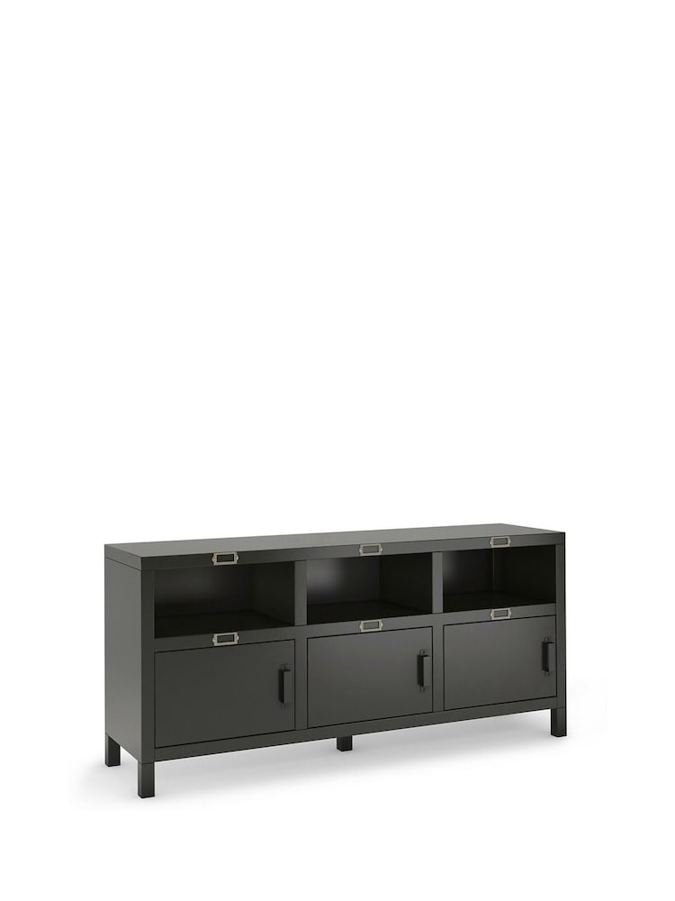 La Redoute Intérieurs Black Hiba 3-Door Sideboard - Image 2 of 5