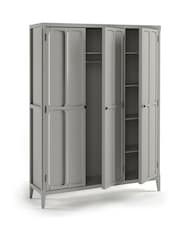 La Redoute Intérieurs Light Grey Eugenie Triple Wardrobe - Image 4 of 5