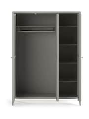 La Redoute Intérieurs Light Grey Eugenie Triple Wardrobe - Image 5 of 5