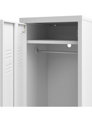 La Redoute Intérieurs White Hiba 1 Door Metal Locker - Image 4 of 5