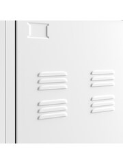 La Redoute Intérieurs White Hiba 1 Door Metal Locker - Image 5 of 5