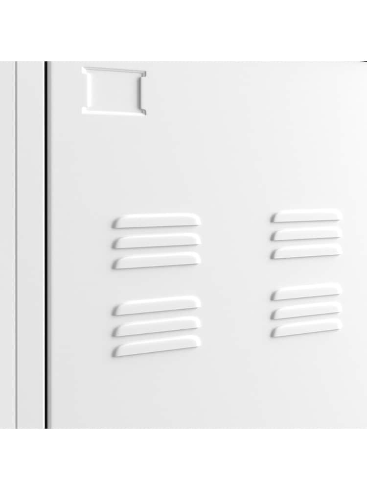 La Redoute Intérieurs White Hiba 1 Door Metal Locker - Image 5 of 5