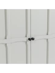 La Redoute Intérieurs Light Grey Eugenie Oak Veneer Double Wardrobe with 4 Shelves - Image 4 of 4