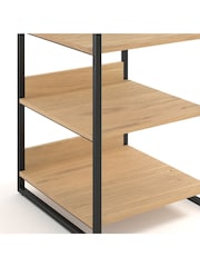 La Redoute Intérieurs Pine and Black Hiba Modular Wardrobe Unit with 3 Shelves  a Hang Rail - Image 4 of 4