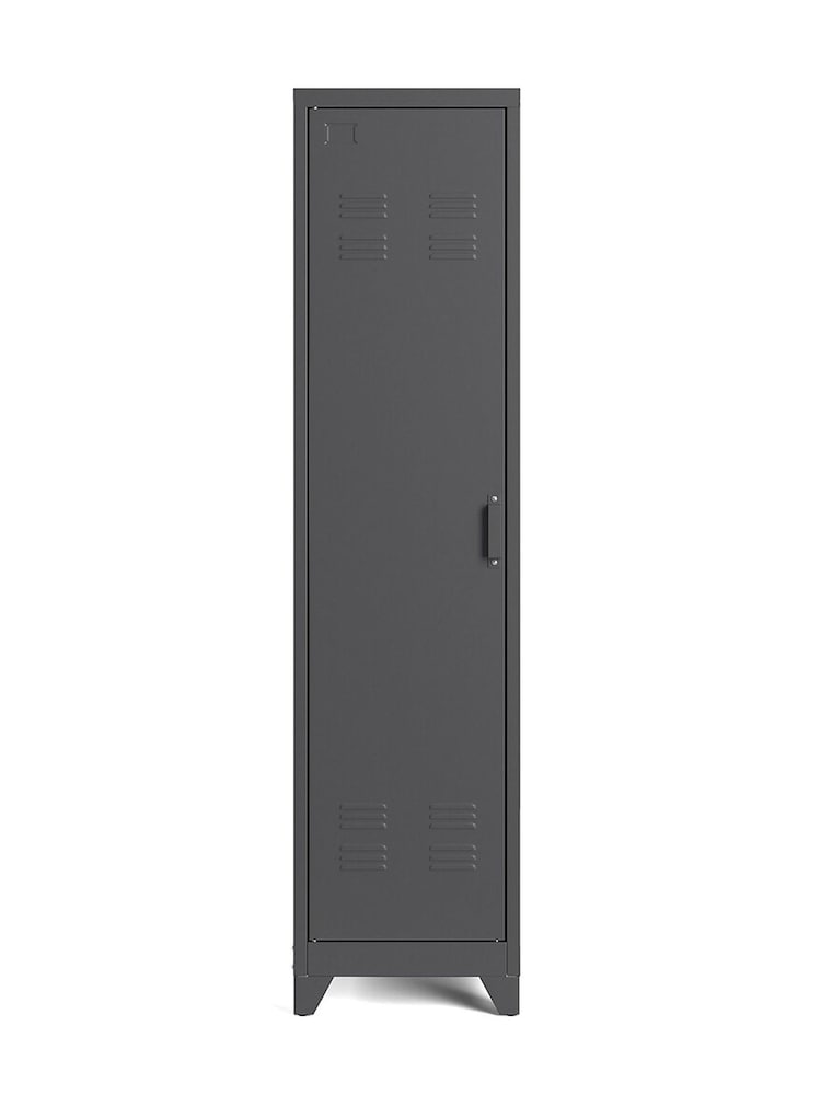 La Redoute Intérieurs Grey Hiba 1 Door Metal Locker - Image 1 of 5