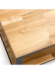 La Redoute Intérieurs Natural Hiba Oak And Metal Coffee Table - Image 4 of 4