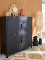 La Redoute Intérieurs Black Hiba 4-Door Sideboard - Image 1 of 5