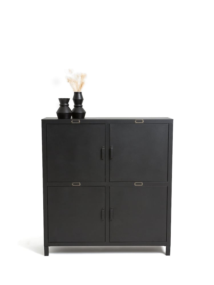 La Redoute Intérieurs Black Hiba 4-Door Sideboard - Image 2 of 5