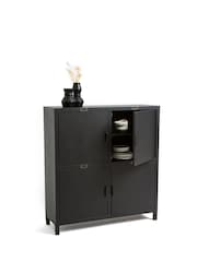La Redoute Intérieurs Black Hiba 4-Door Sideboard - Image 4 of 5
