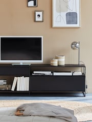 La Redoute Intérieurs Black Hiba Industrial Metal TV Unit - Image 1 of 6