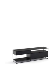 La Redoute Intérieurs Black Hiba Industrial Metal TV Unit - Image 3 of 6