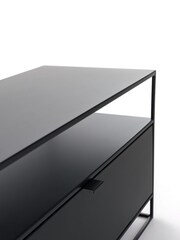 La Redoute Intérieurs Black Hiba Industrial Metal TV Unit - Image 6 of 6