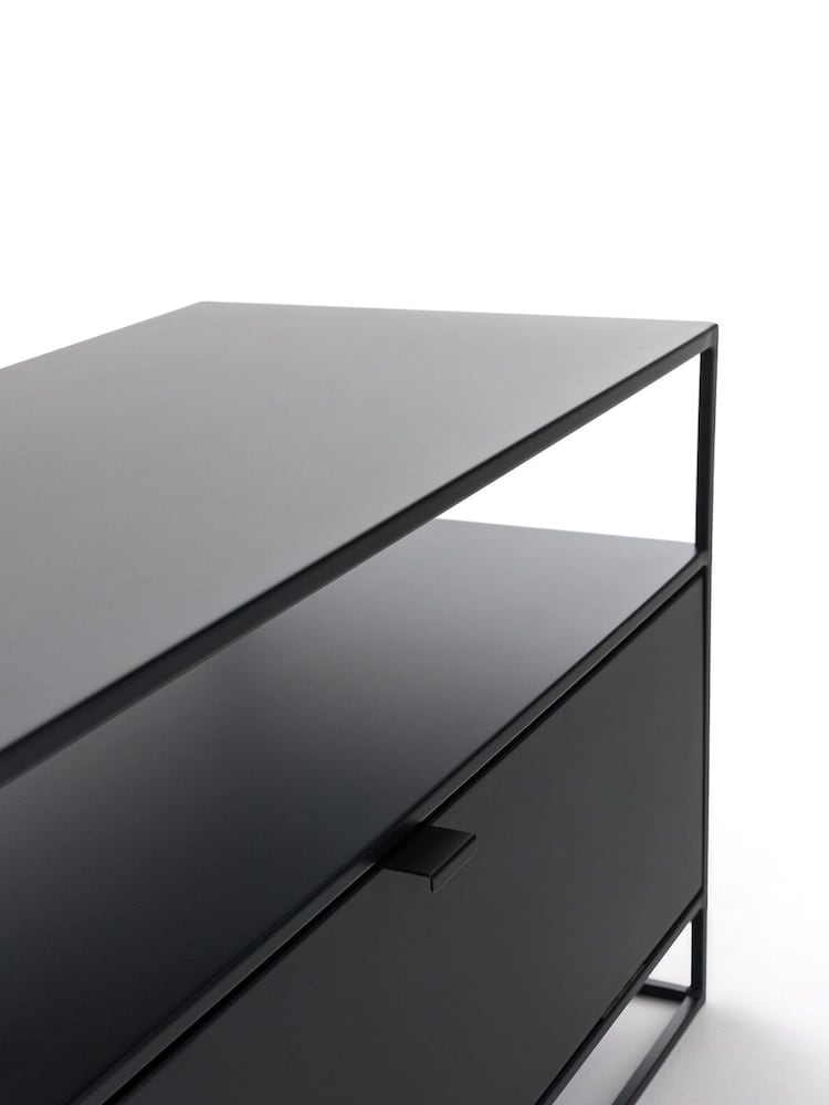 La Redoute Intérieurs Black Hiba Industrial Metal TV Unit - Image 6 of 6