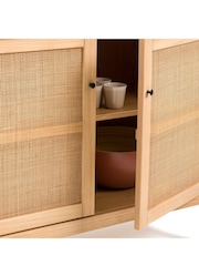 La Redoute Intérieurs Natural Gabin Pine & Cane Sideboard - Image 4 of 5