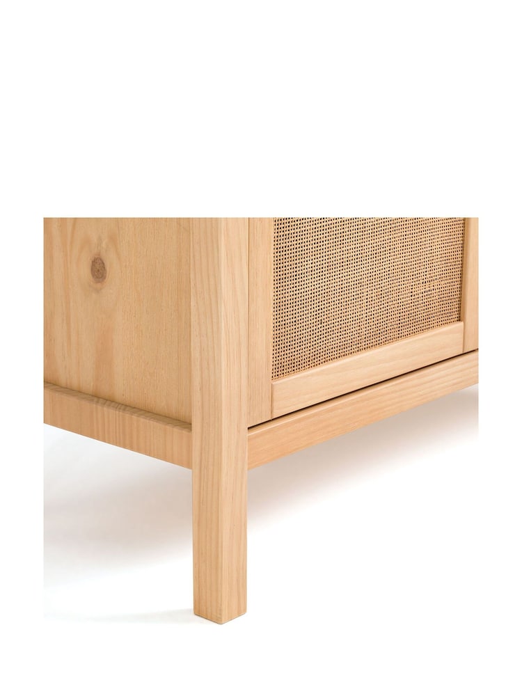 La Redoute Intérieurs Natural Gabin Pine & Cane Sideboard - Image 5 of 5